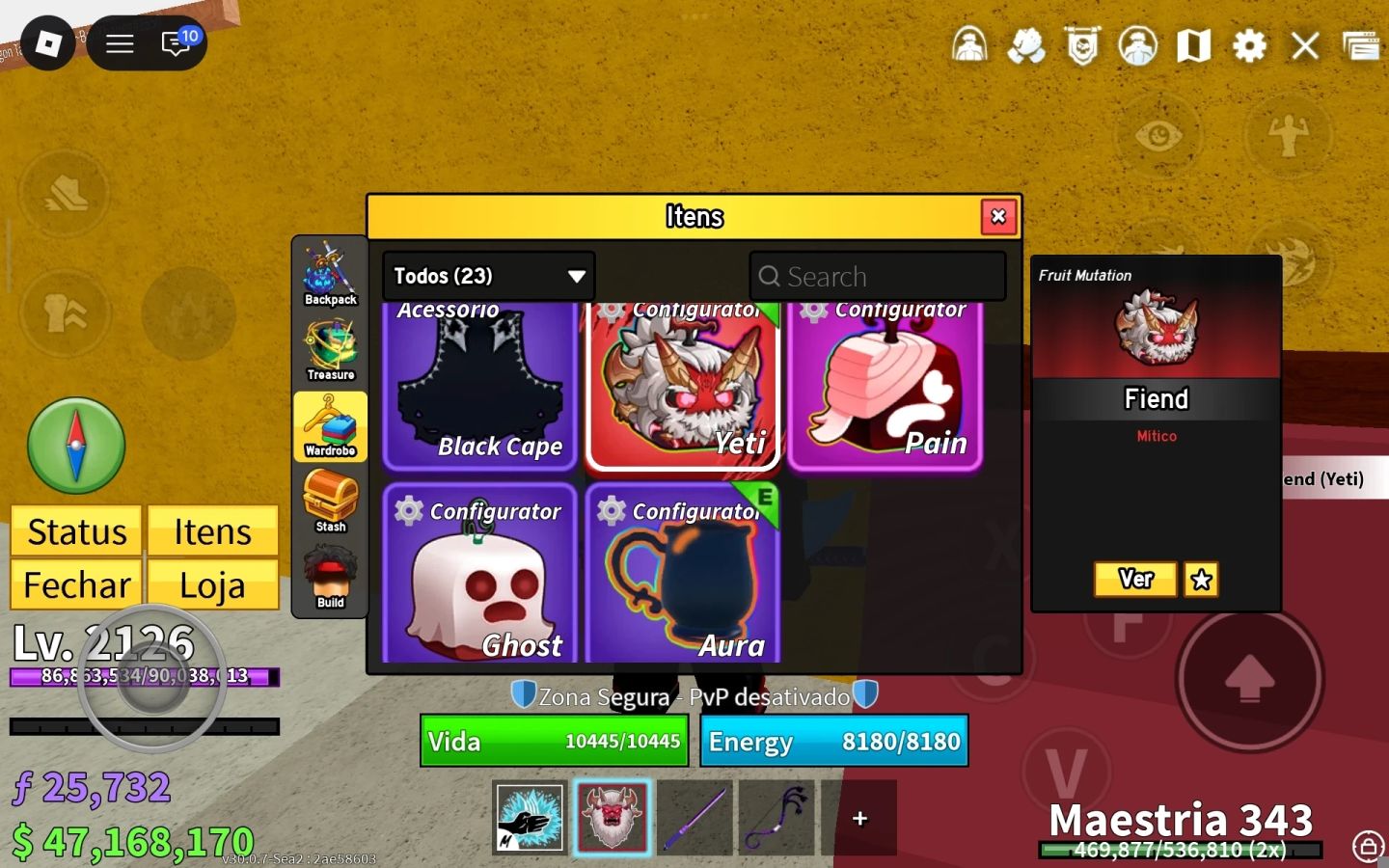 Conta Upada em Vários Jogos Blox Fruits Perm Control ,Vbl,slayer 2 ..