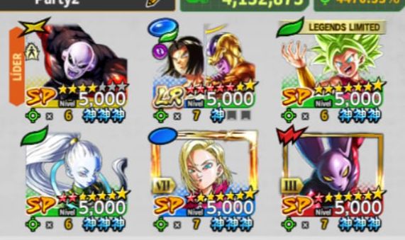 Conta Dragon Ball Legends - Personagens META