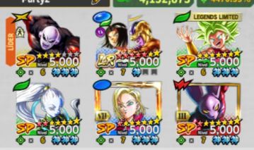 Conta Dragon Ball Legends - Personagens META
