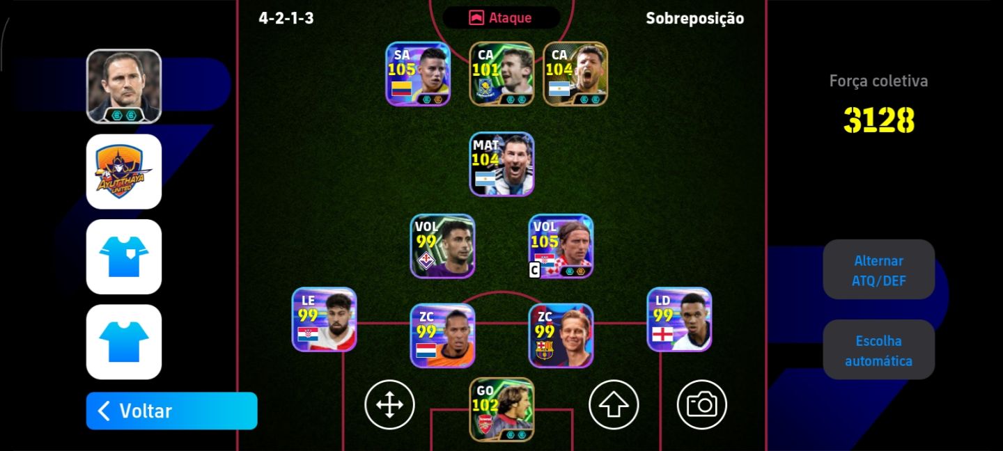 CONTA DE EFOOTBALL:LUKA MODRIC JAMEZ RODRIGUEZ E ETC