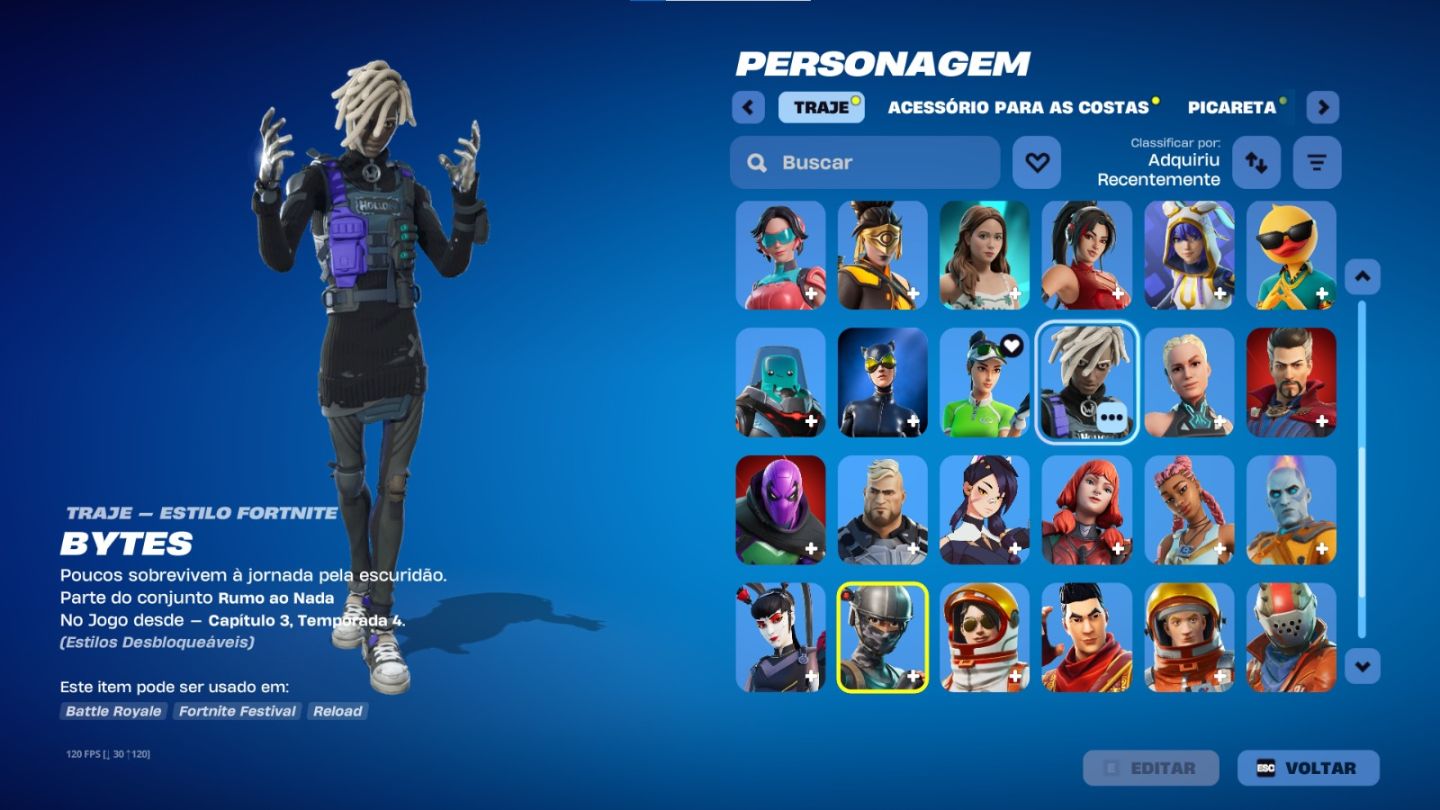 CONTA FORTNITE SEASON 2,3 ETC