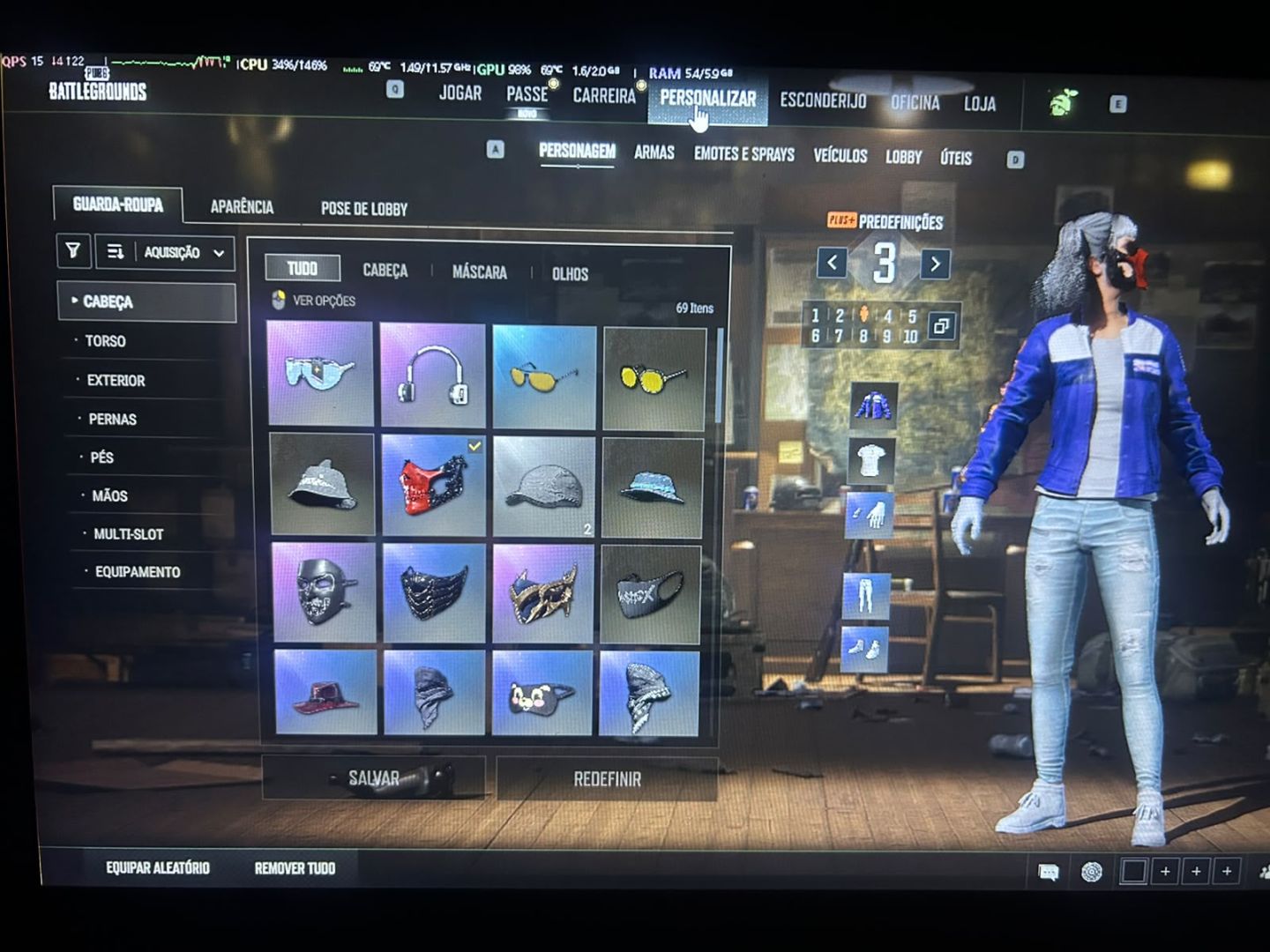 PUBG COLECIONADOR FULL SKINS RARAS DE CAMPEONATOS AK 47 PROGRESSIVA LVMAX KAR-98