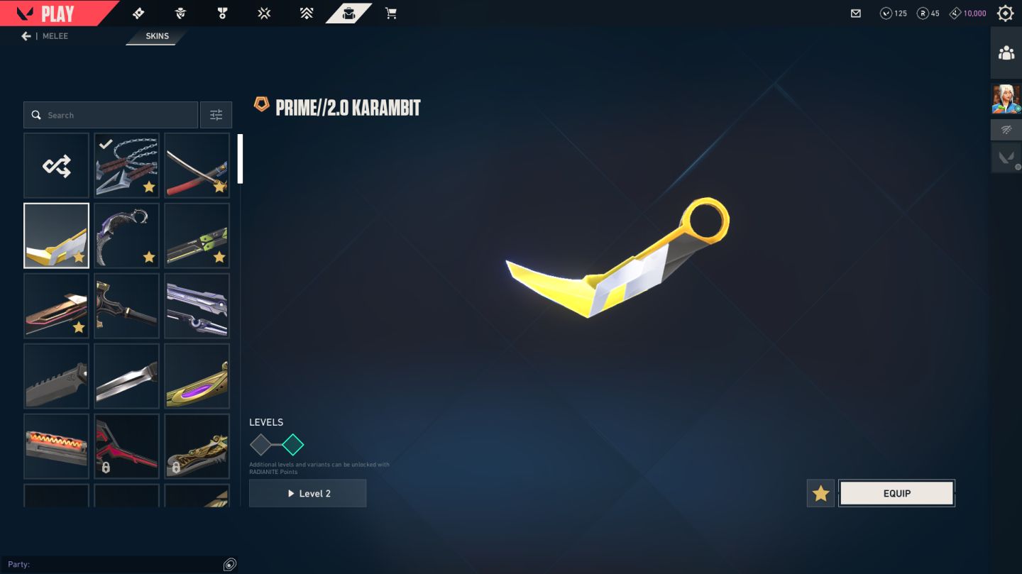 Conta Valorant Faca Karambit saqueadora, sublime, katana oni, kuronami etc
