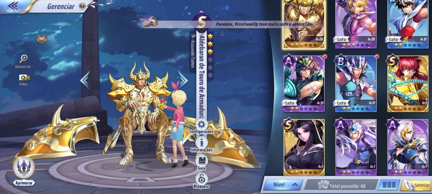 Contas Reroll! Servidor novo ( A150) Saint Seiya Awakening
