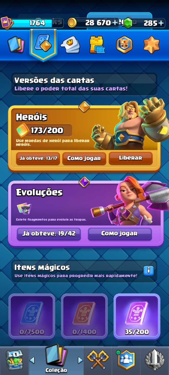 CONTA DE CLASH ROYALE AVANÇADA
