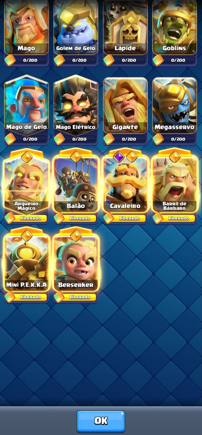 Conta Clash Royale