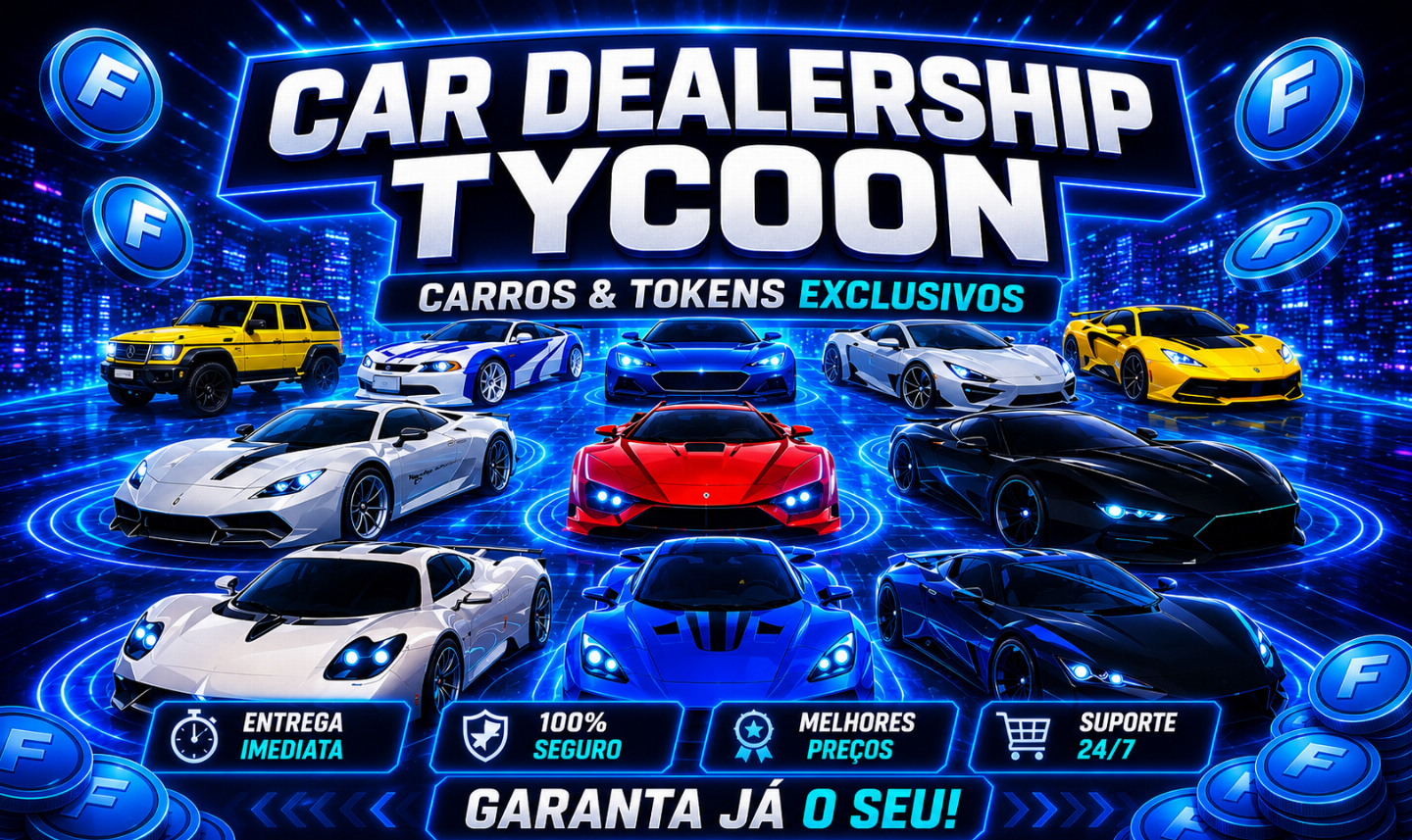 [Oferta] TOKENS!!! - Car Dealership Tycoon - CDT - TOKENS - CARROS - PROMOÇÃO