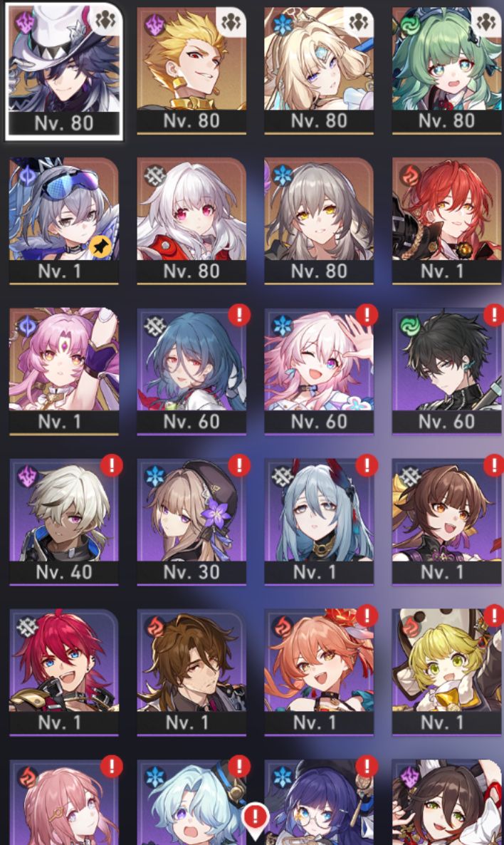 HSR conta com Ashveil E1s1, Pearl E0s1, Huohuo