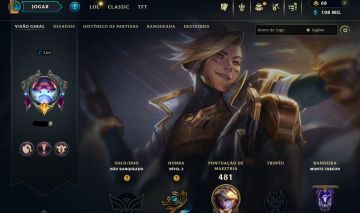 CONTA UNRANKED - 208 SKIN - FULL CHAMP + BRINDE INSANO! - 100% SEGURA!