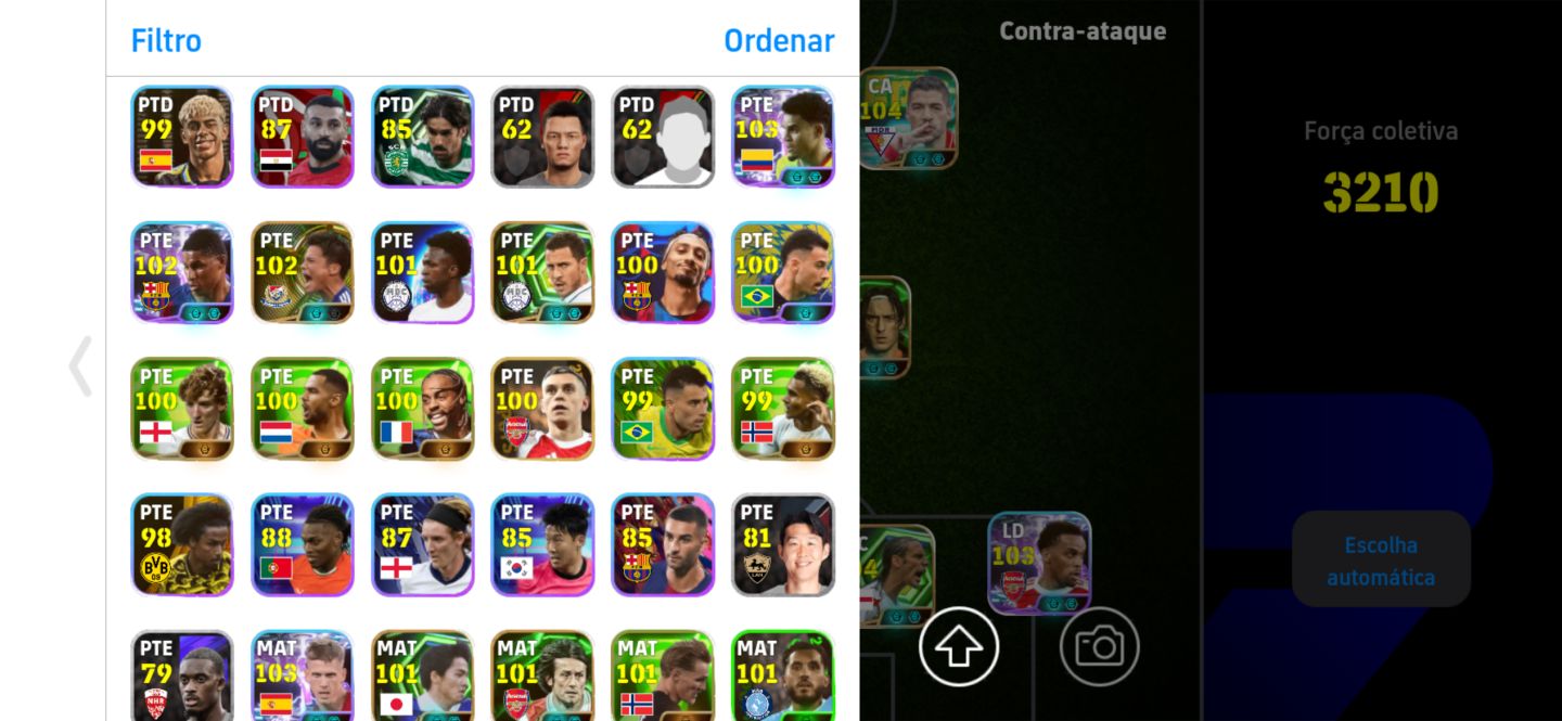 Conta efootball + 2220 de força completa