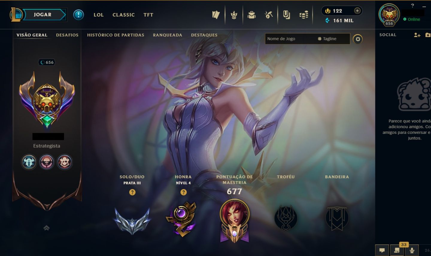 Lol Antiga Rara 2014 | 446 Skins + 41 Skins Vava | Prata 3/Unranked
