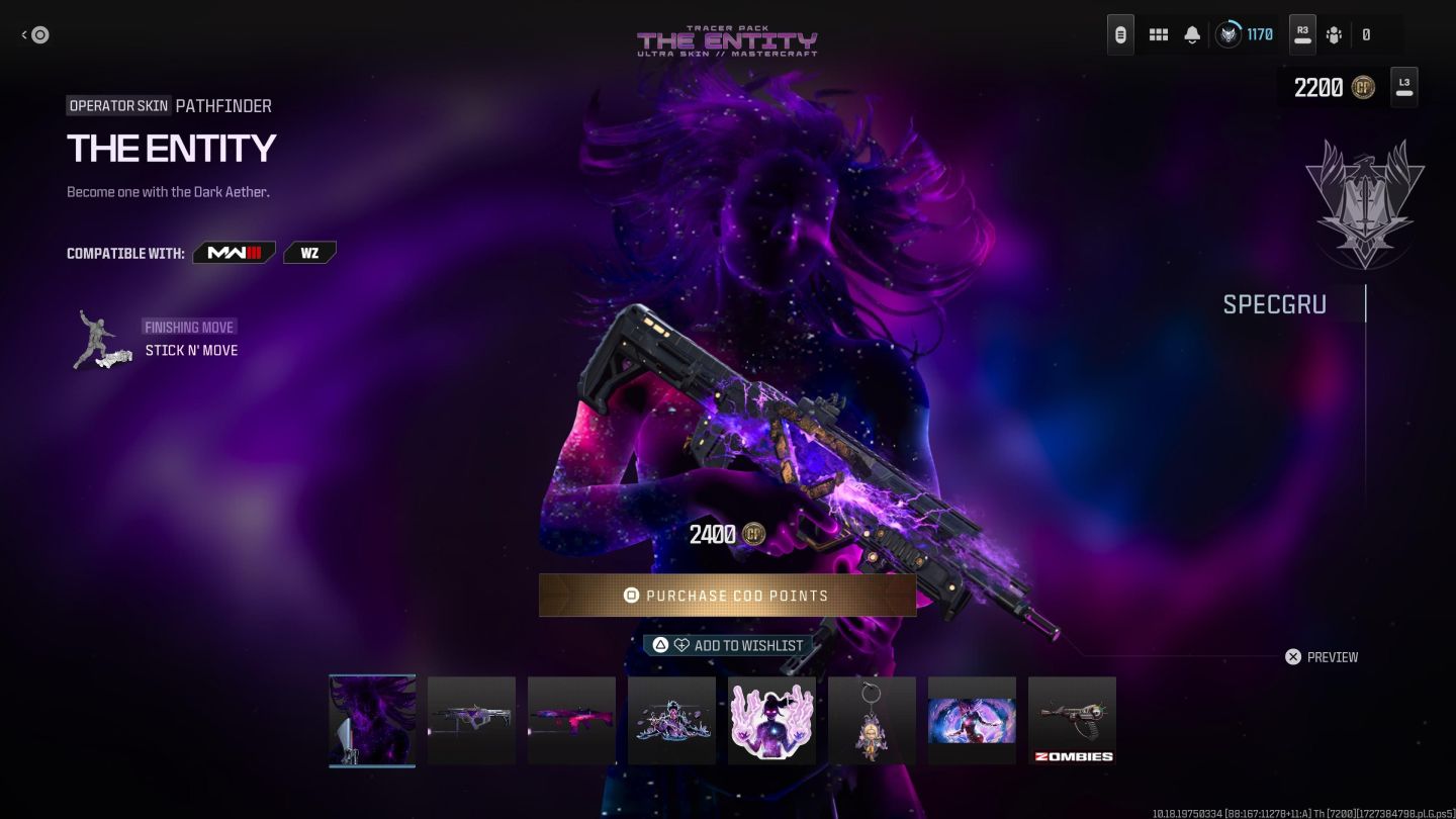 CONTA COD WARZONE/MW3, ETC. SKINS A ENTIDADE E A DLC NOIVA.