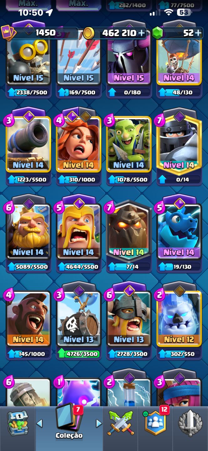 CONTA CLASH ROYALE LVL 16 10 ANOS DE JOGO