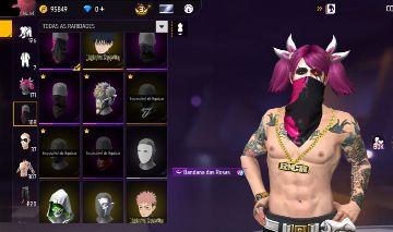 CONTA DE FREE FIRE TOP COM VÁRIAS SKINS ANTIGAS.