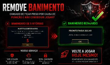 REMOÇÃO DE BAN FILA RESTRITA, NORMAL GAME (5 VITÓRIAS)