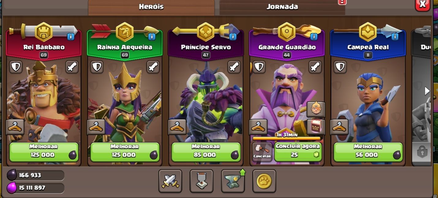 CLASH OF CLANS CV13 | 6 CONSTRUTORES + SKIN LENDÁRIA RAINHA +PREÇO BAIXO!