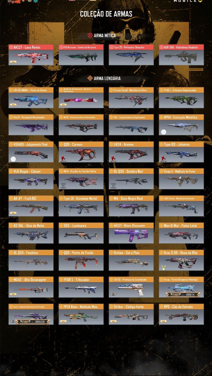 Conta Call of Duty Mobile