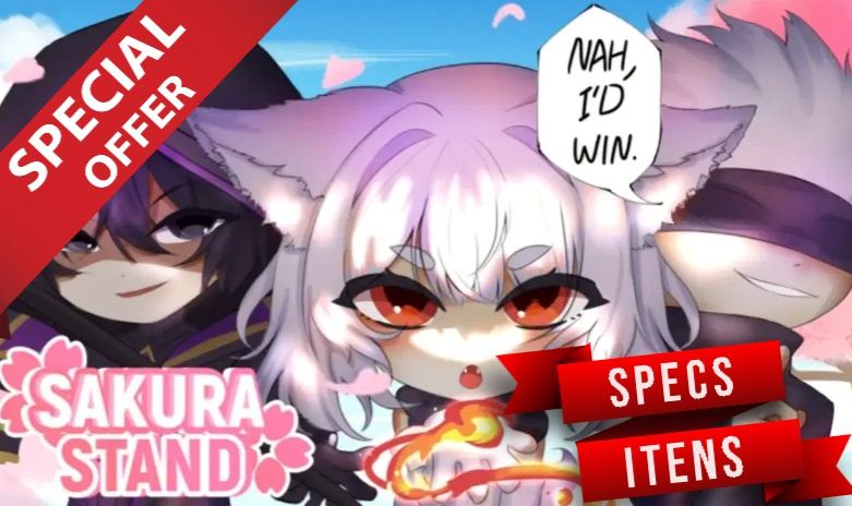 Sakura Stand (specs e itens com desconto)
