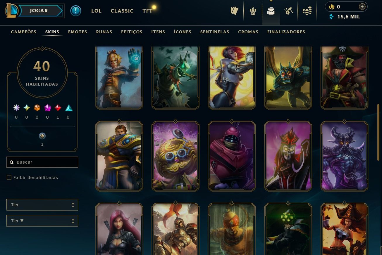 UPADA A MÃO - CONTA DE 2024 - 40 SKINS - VI ARCARNE LENDÁRIA - 15K DE EA