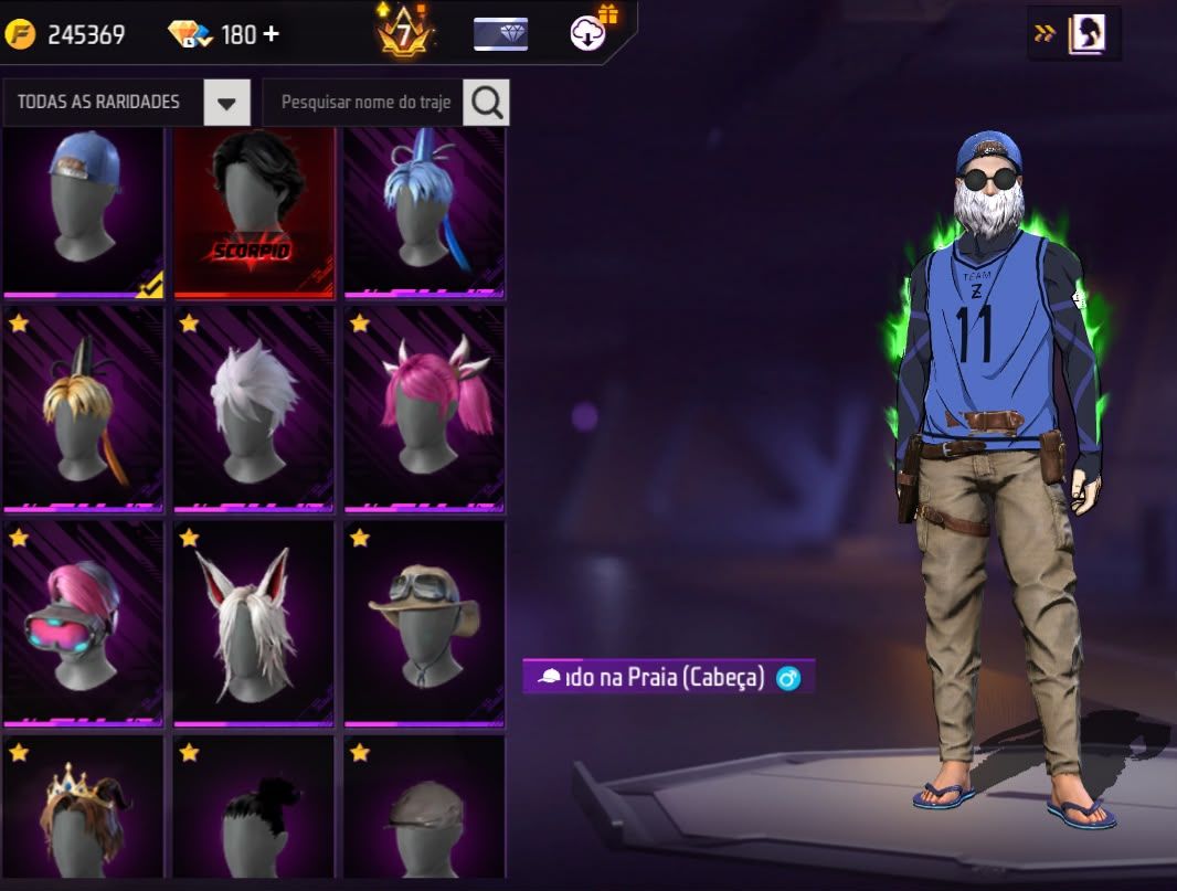 Conta free fire gemada com 8 evolutivas, 5 entradas, 4 angelicais, prime level 7