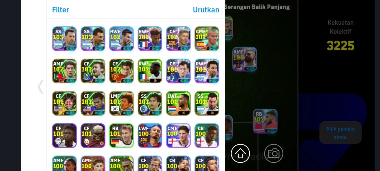 CONTA EFOOTBALL 3225 FC | ROMÁRIO 108 | MESSI 104 | ZICO 105 | JOSÉ MOURINHO
