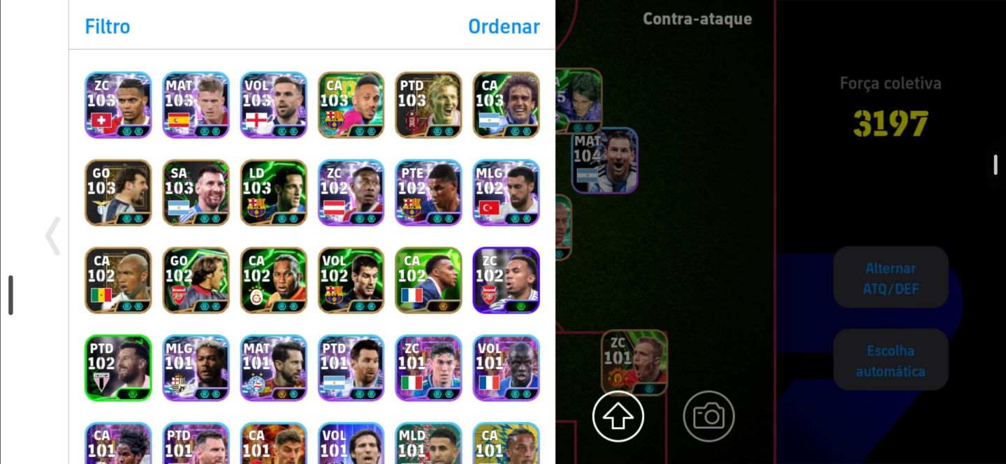CONTA EFOOTBAL ANTIGA E COM BASTANTE JOGADORES