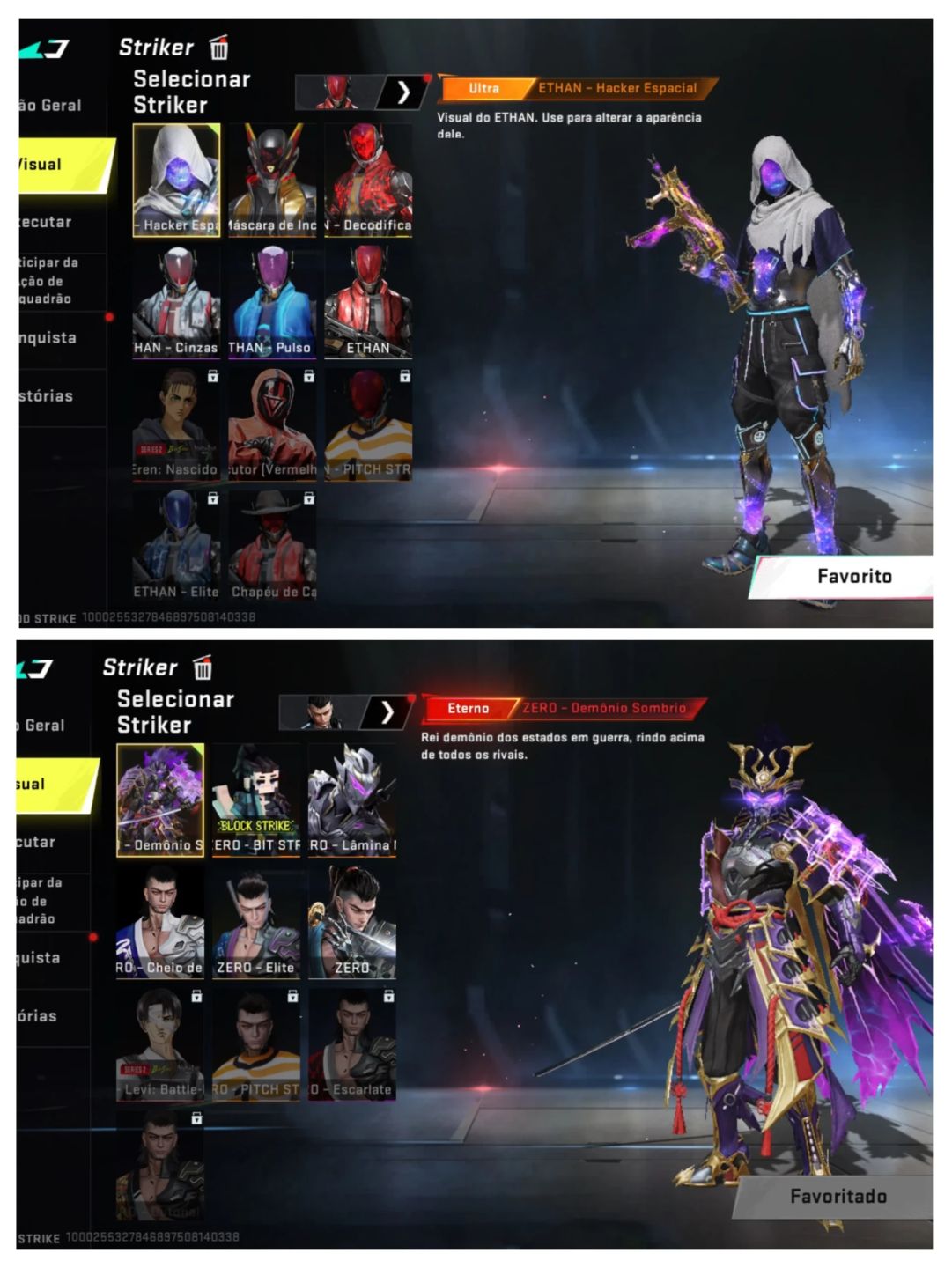 Conta Bs Antiga Contem 6 Passes +de 23 Skins de Armas +de 15 Skins de Personagen