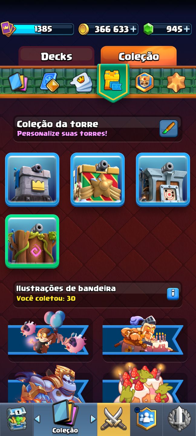 CONTA CLASH ROYALE 9500 TROFÉUS