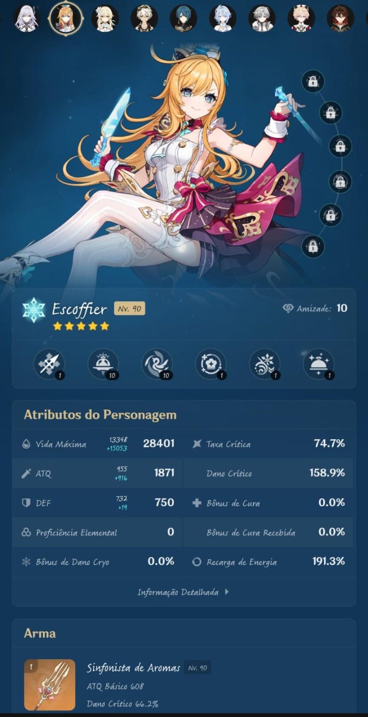 Conta de genshin fresquinha para sair! Vesna e odette meta+ zzz