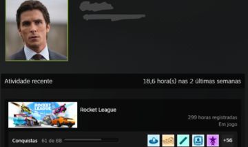 CONTA STEAM COM ROCKET LEAGUE!!