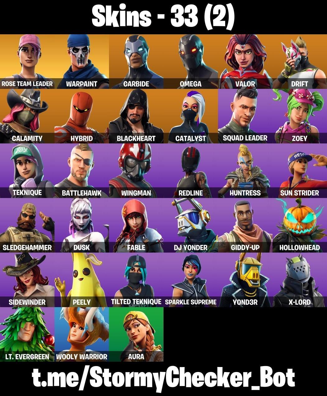 CONTA FORTNITE COM SALVE O MUNDO FUNDADOR,OMEGA, ATEMPORAL,CALAMIDADE & 33 SKINS