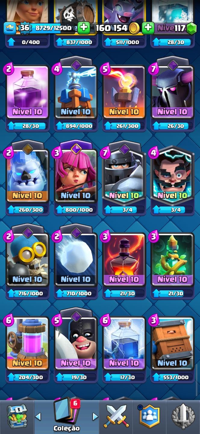 CONTA DE CLASH 7K DE TROFÉU ARENA 19