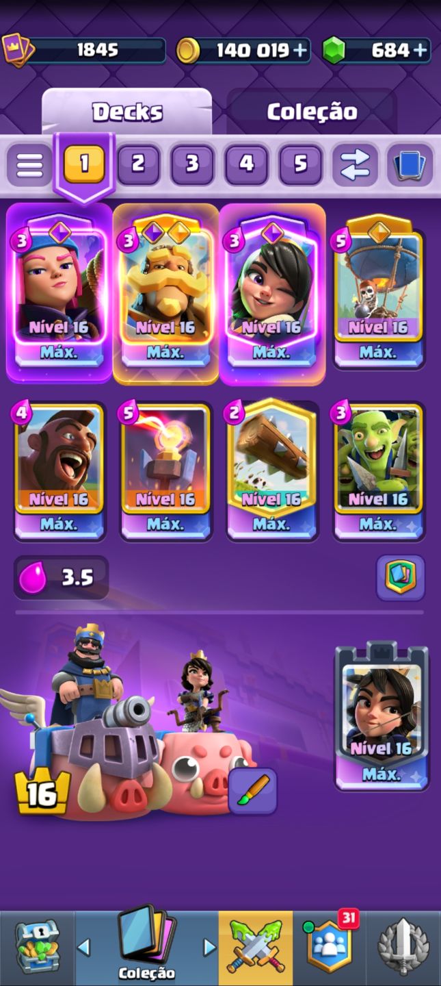 Conta clash royale