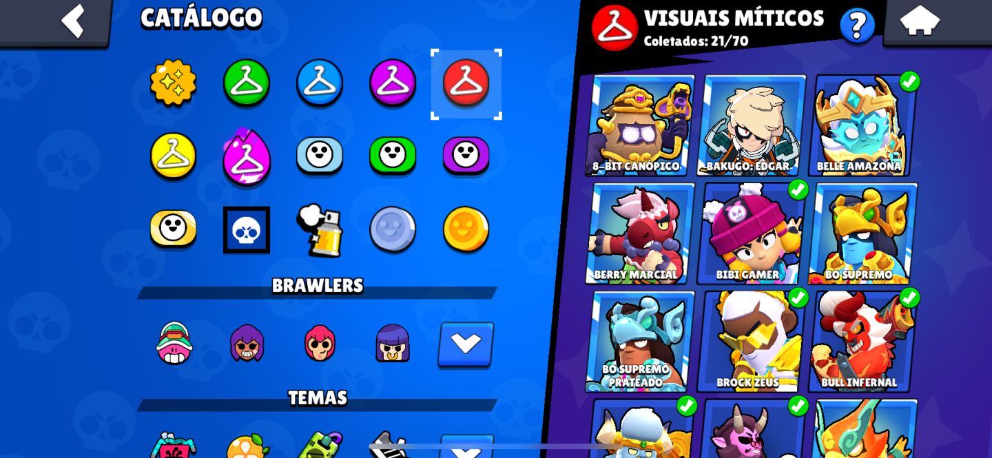 1x Conta Brawl Stars 47k+ Fang furioso e muito mais raridades!