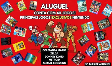 [Aluguel 30 dias] Contas: 40 jogos, com principais exclusivos Nintendo