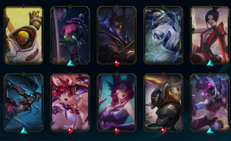 CONTA LEAGUE OF LEGENDS NVL 243 500K ZED 83 SKINS