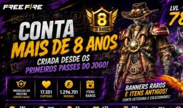 Conta free fire terceiro passe , steampunk