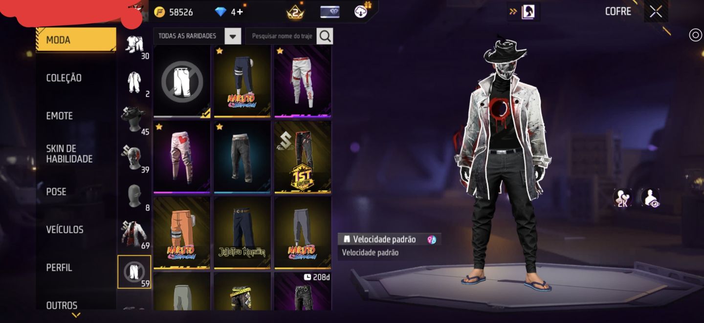 CONTA FF GEMADA - CONJUNTO TERROR NOTURNO + PARCERIAS (NARUTO/JUJUTSU)