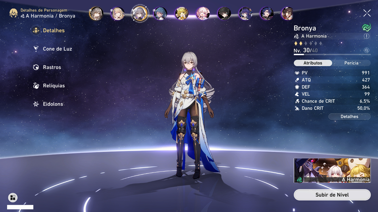 Conta AR 23 Bronya Banner da Seele pitty 60+Bencao 27 dias