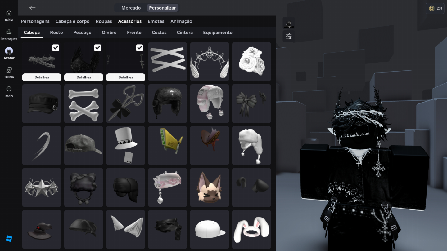 Conta 50K Gastos Roblox (Unisex), Varios Itens