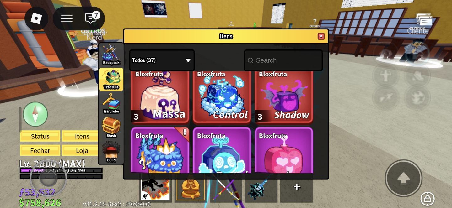 CONTA Blox Fruits NIVEL MÁXIMO (Lv. 2800) | V4 FL + CDK + TTK + GAMEPASS + BÔNUS