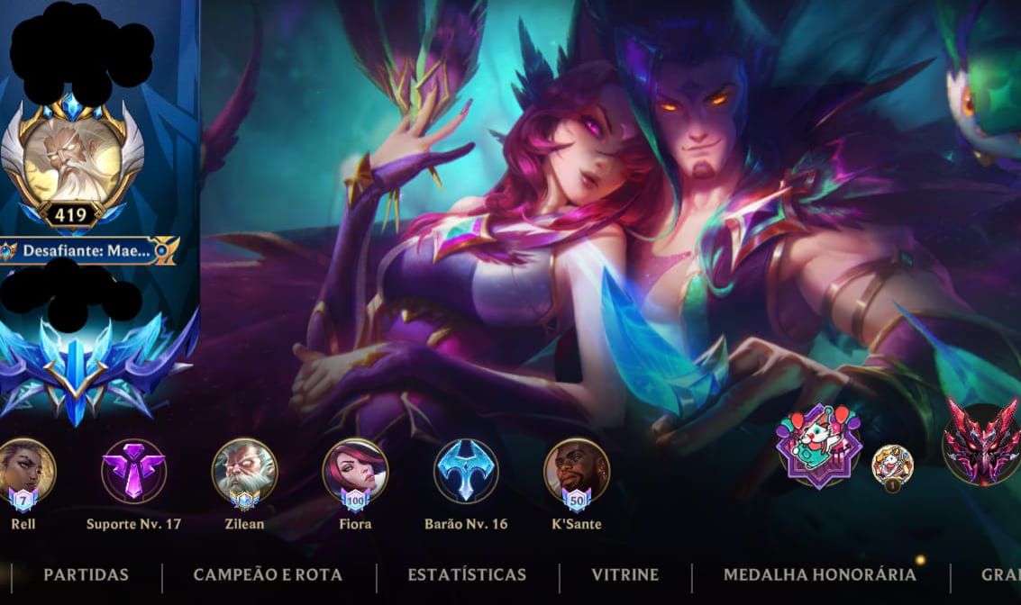 HIGH ELO,+150 SKINS+EMOTIONS e ICONES RAROS+D 2K INVESTIDO!NvLdROTA SUP17/TOP16