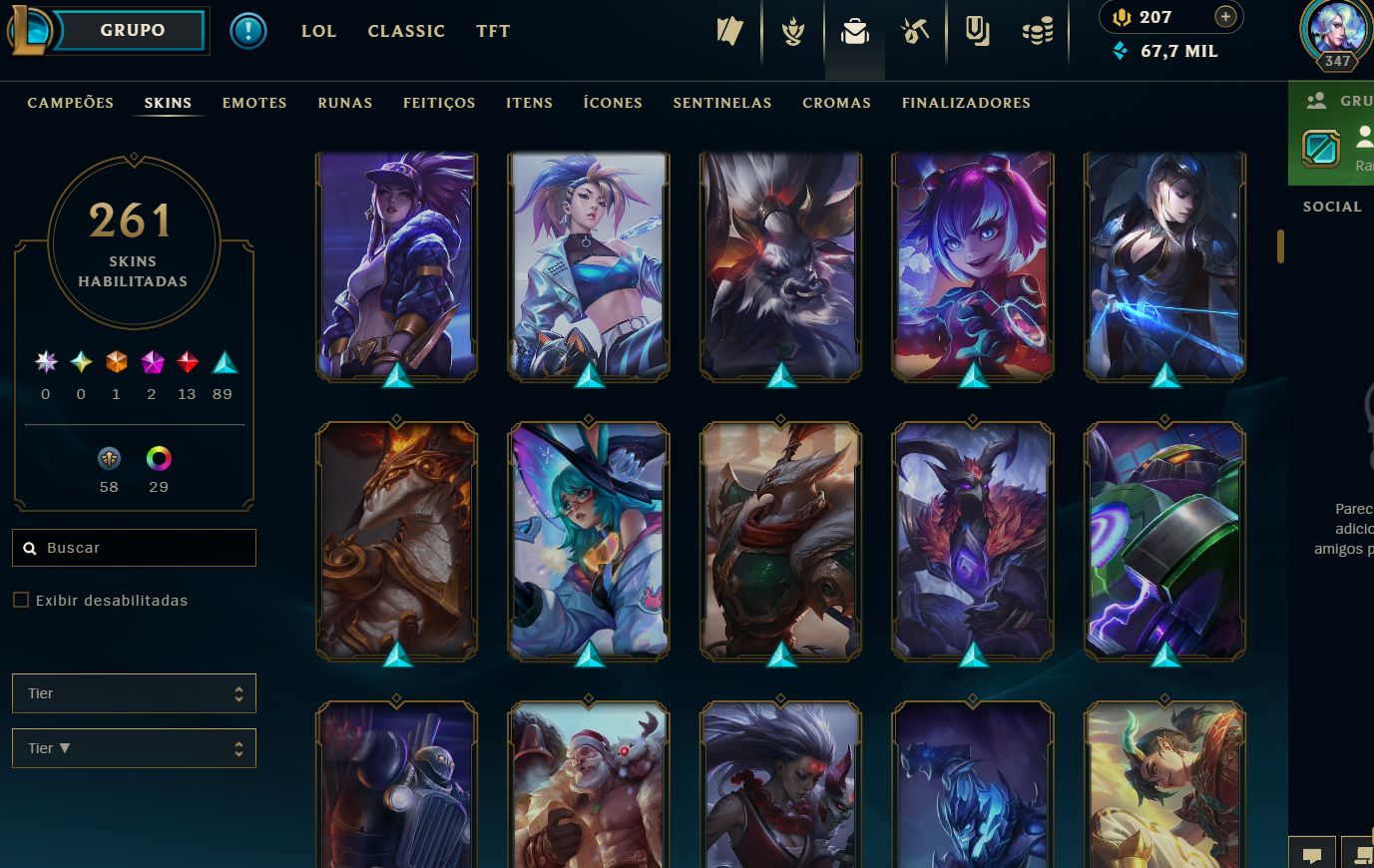 [ENTREGA AUTOMÁTICA] CONTA LOL LEVEL 347 UNRANKED (PRONTA RANKED) - FULL ACESSO!