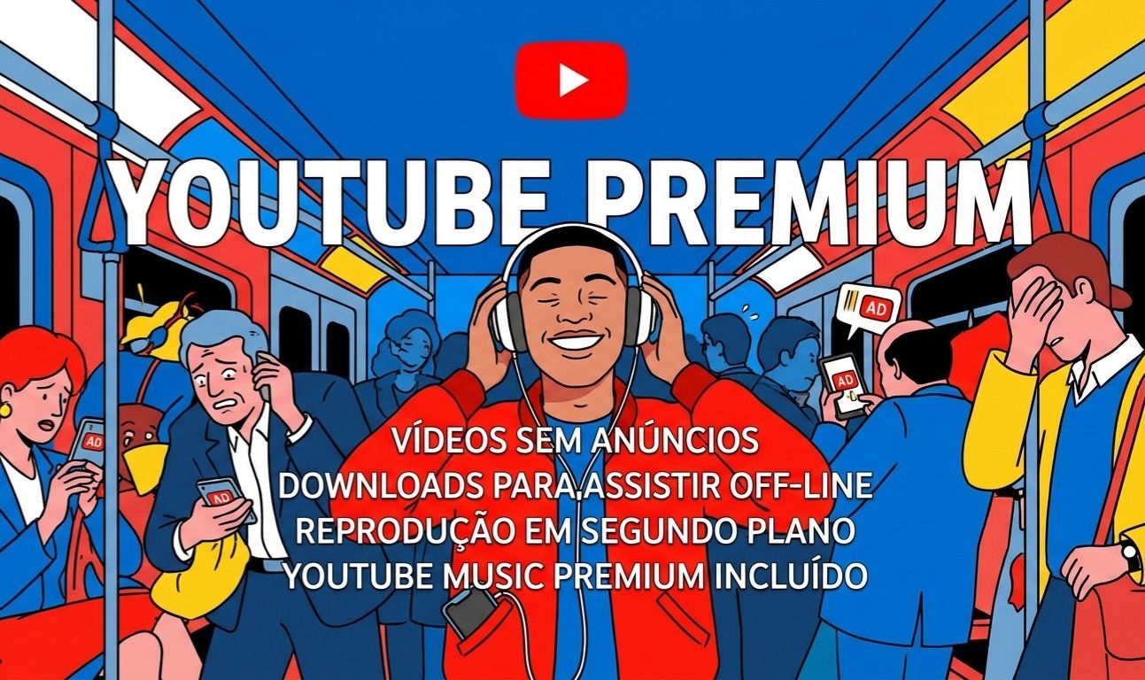 O MAIS BARATO | YOUTUBE PREMIUM + MUSIC | 1 MÊS NO SEU GMAIL | VIA CONVITE
