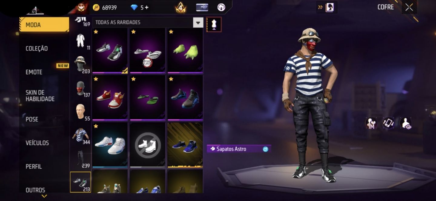 Conta de free fire gemada com angelical