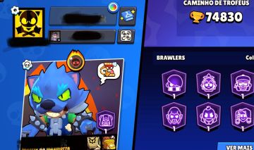 Conta de brawl 2020-+70000k troféu, itens de colecionador! Compre uma leve duas!