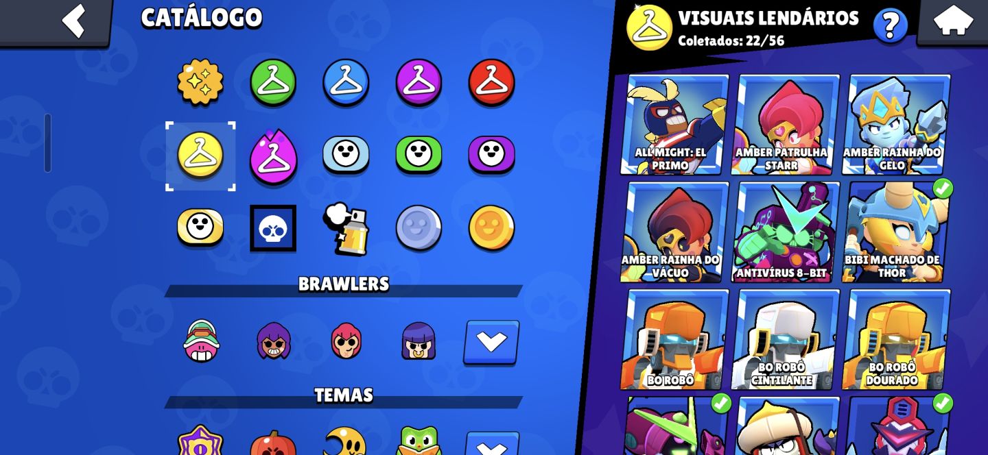 Conta de brawl stars full brawlers, 1x pro pass.