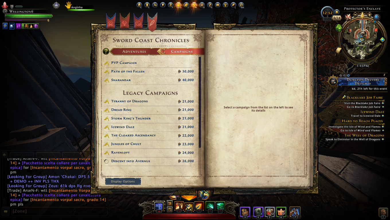 Vendo Conta Neverwinter