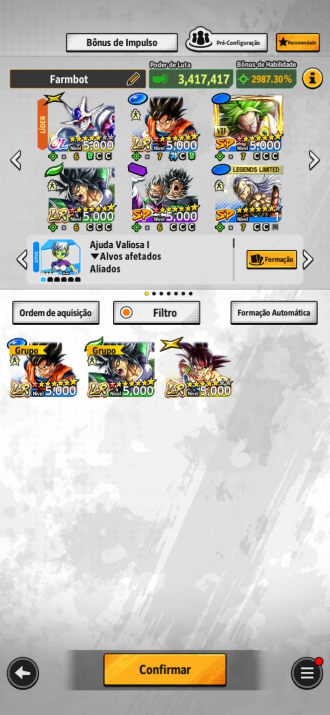 CONTA DRAGON BALL LEGENDS (30% DESCONTO)