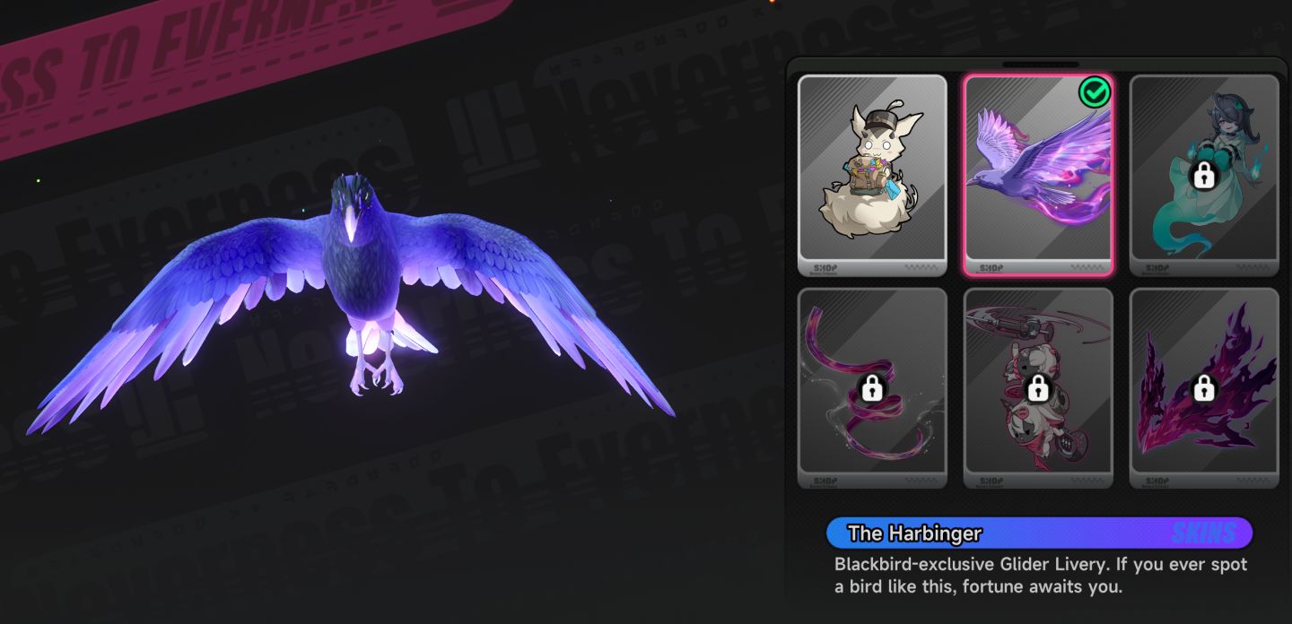 Black Bird A2 com SKIN + Arma Assinatura + Fadia + Glider + 2 seletores